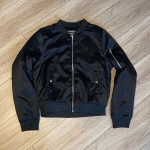 Black bomber jacket